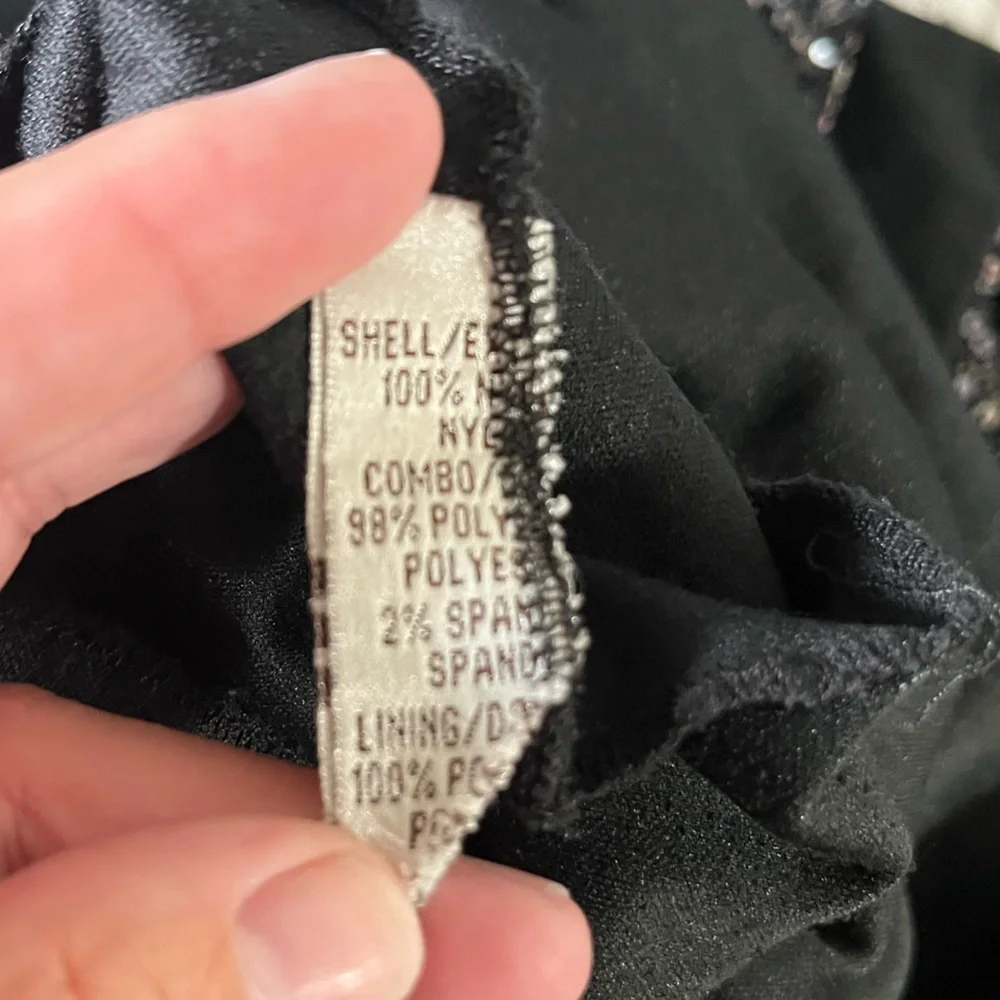 Badgley Mischka Collection Dress Sequin Silver Hourglass Mermaid Pencil Maxi - Picture 8 of 8